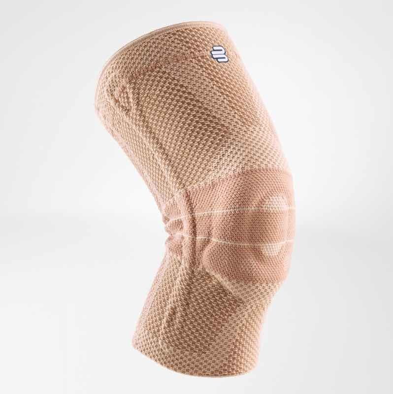 Bauerfeind GenuTrain met Siliconenboord Kniebrace - 4C - Beige