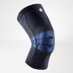 zwart schwarz black bauerfeind genutrain siliconenboord kniebrace probrace