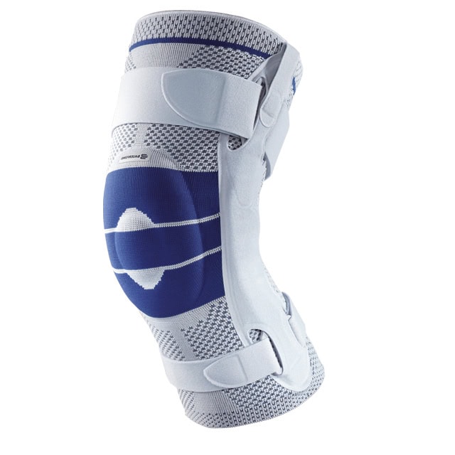 Bauerfeind GenuTrain S Kniebrace - 1 - Links - Grijs